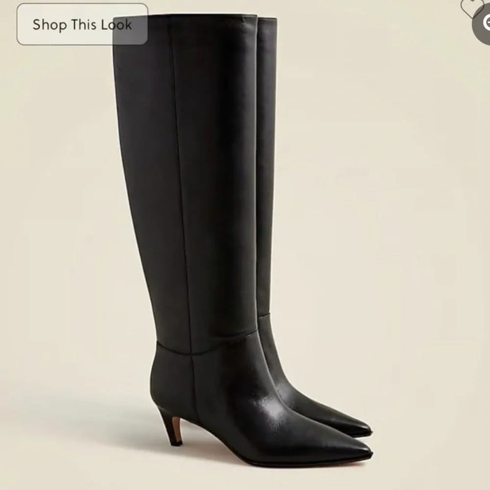 New Stevie knee-high boots in leather